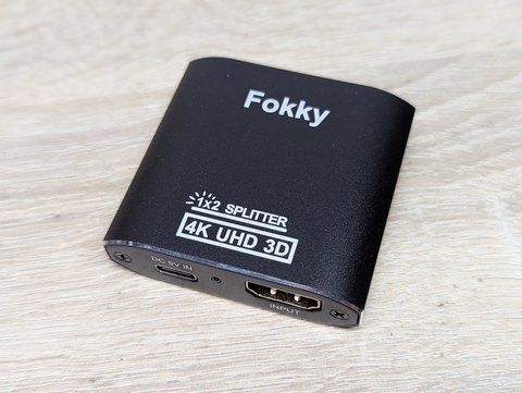 Новий Fokky HDMI Splitter 1x2 HS306-BK