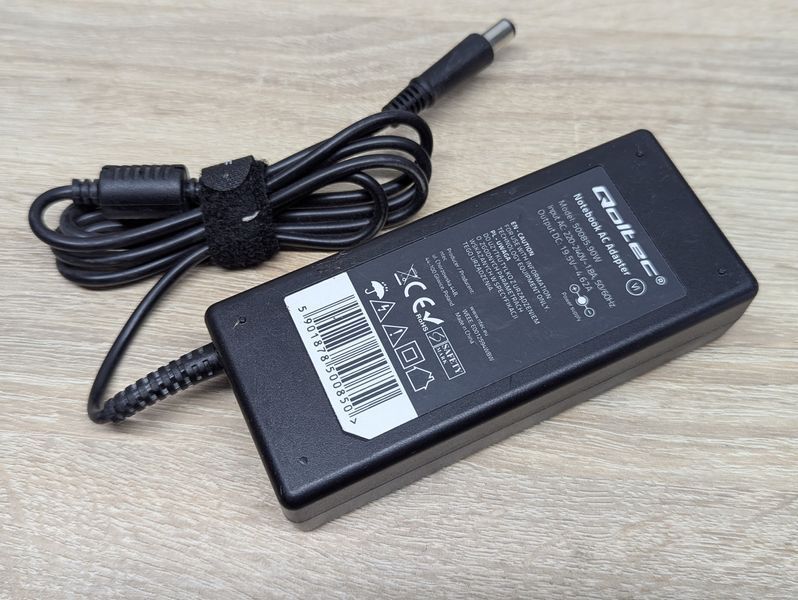 Блок живлення Qoltec 50085 90W 19.5 В 4.62 А 7.4 x 5.0 мм Б/В