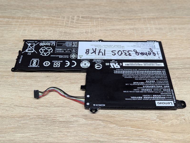 Акумулятор Lenovo L15C3PB1 Б/В