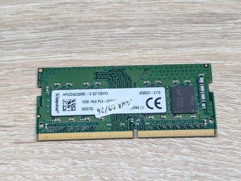 Оперативна пам'ять Kingston 16GB DDR4 SODIMM 3200 МГц Б/В