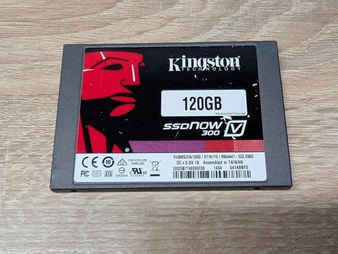 SSD Kingston Now V300 120Gb 2.5" Життя 100% Б/В