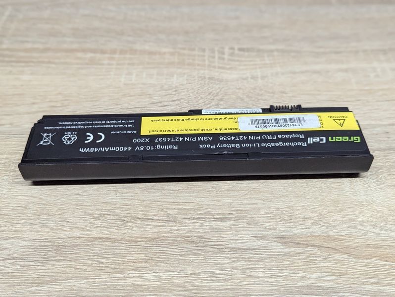 Акумуляторна батарея Green Cell 42T4536 (42T4537) (lenovo) Б/В
